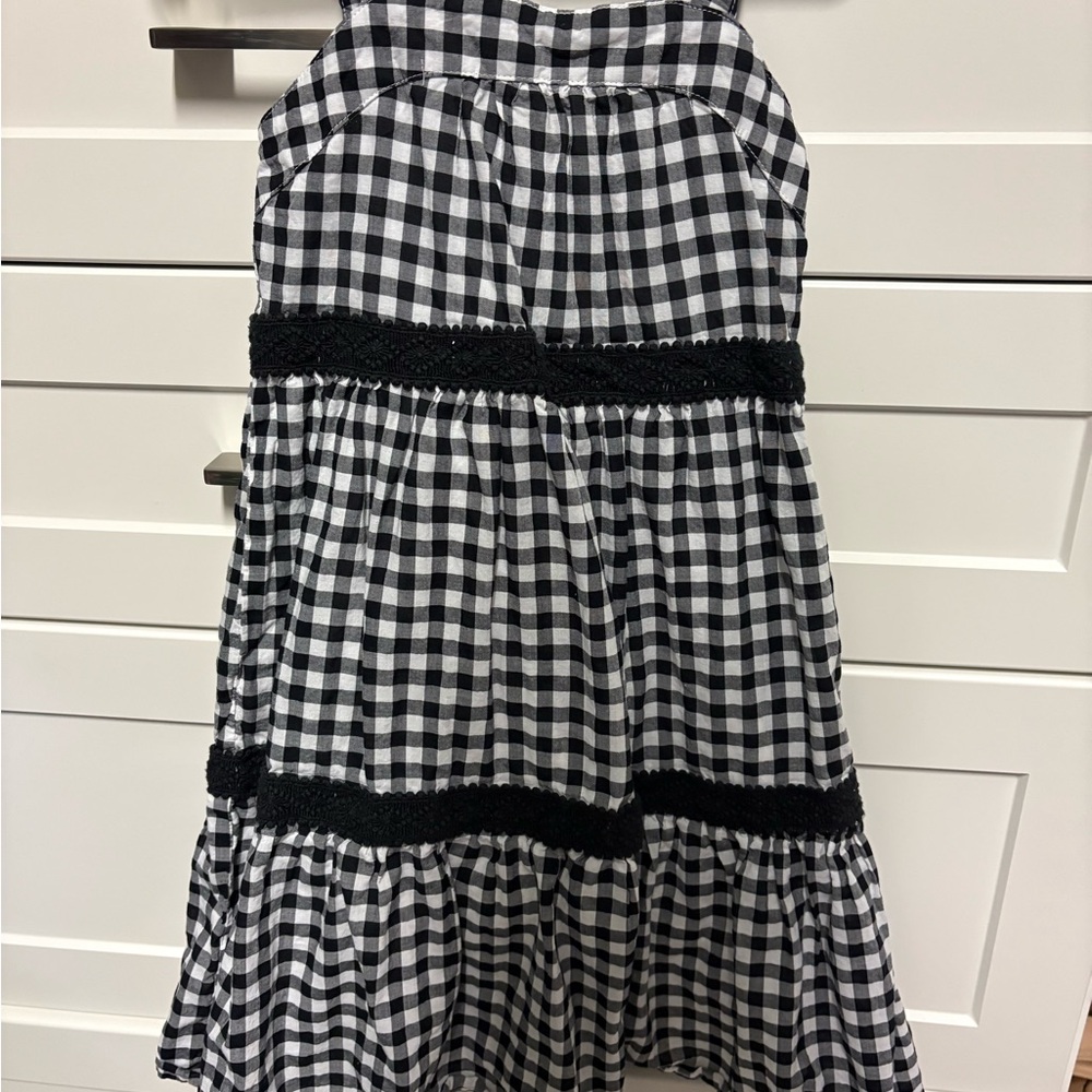 Black and White Gingham Dress